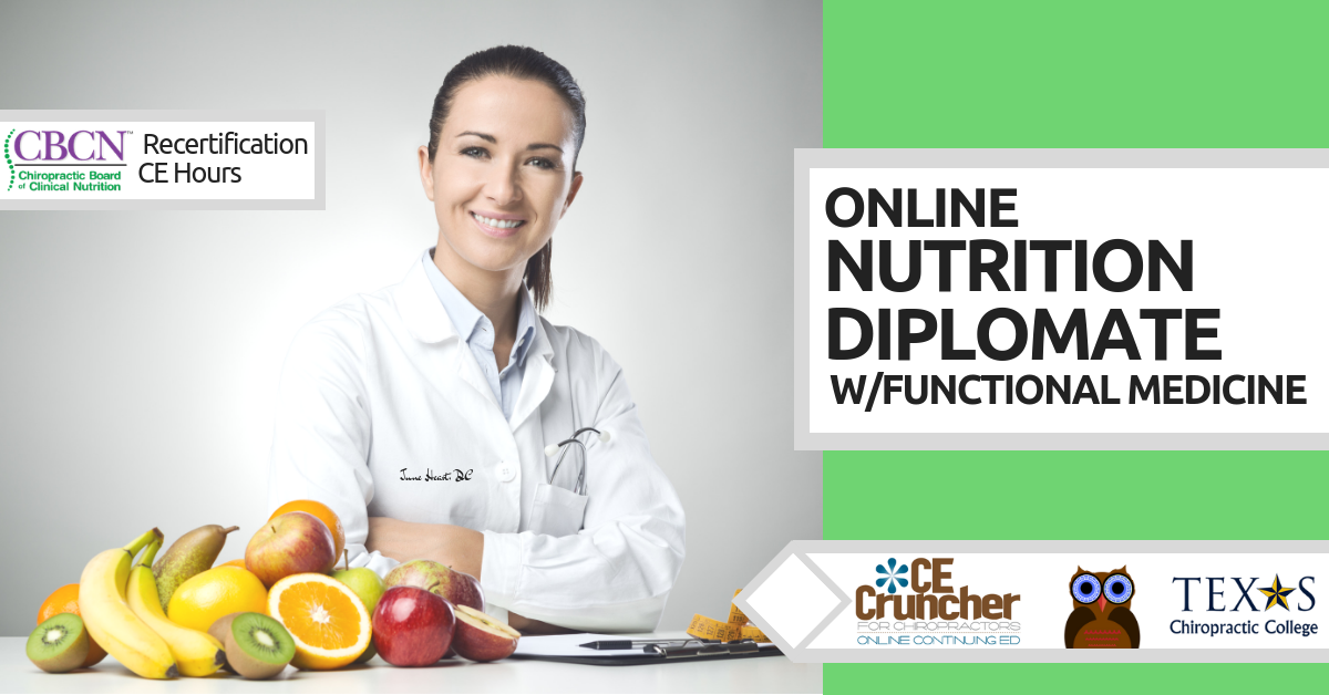 Online Nutrition Diplomate Chiropractor